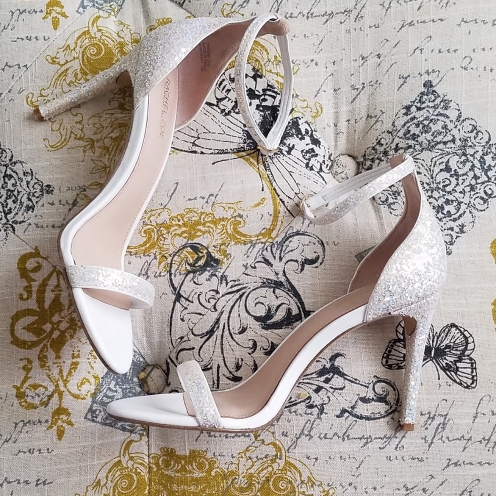 White sequence Rachel Zoe heels